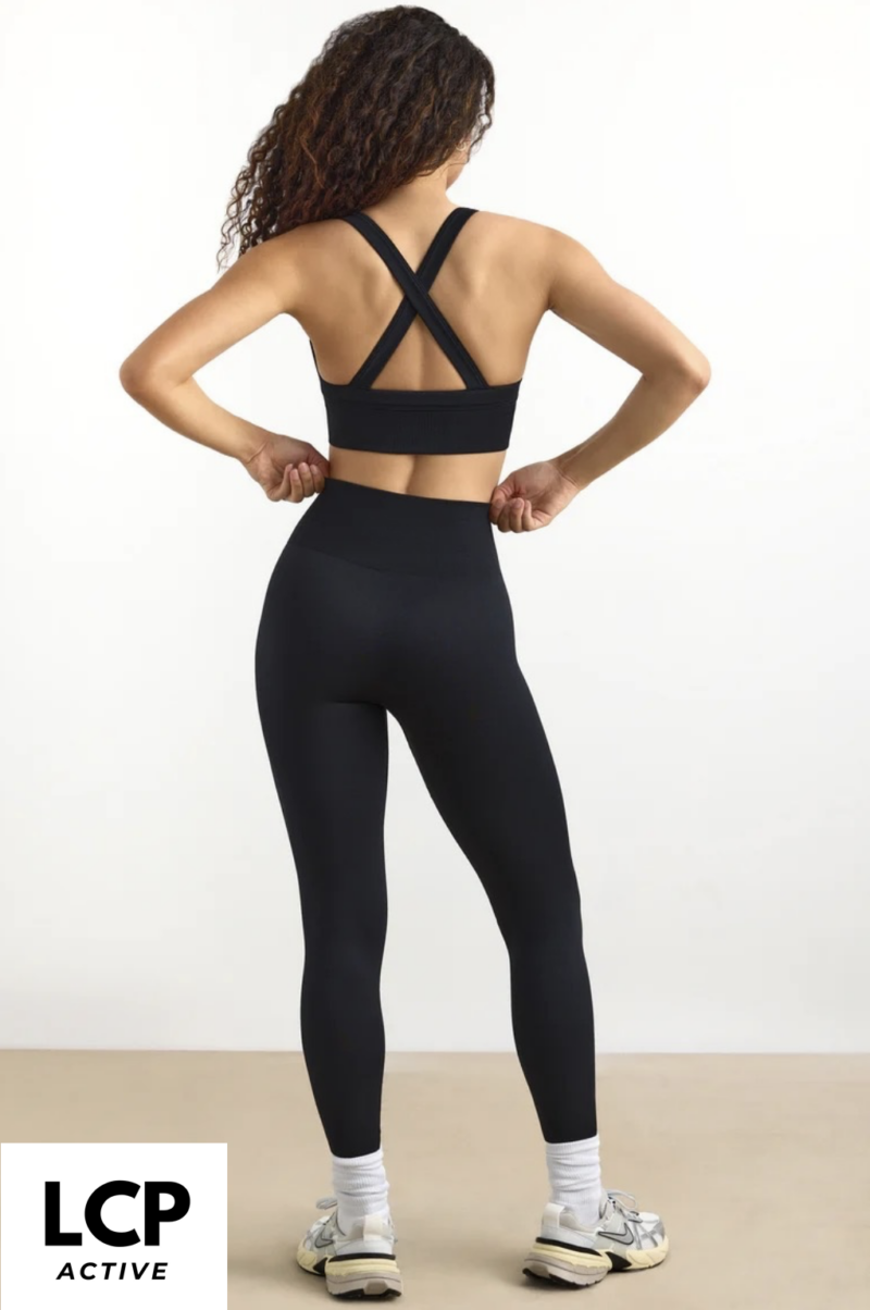 SUPER SCULPTED SEAMLESS LEGGINGS IN BLACK - Image 6
